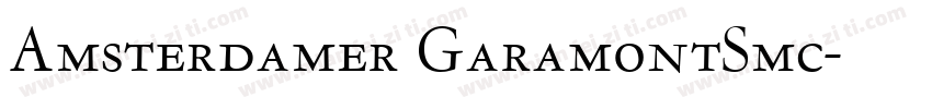 Amsterdamer GaramontSmc字体转换